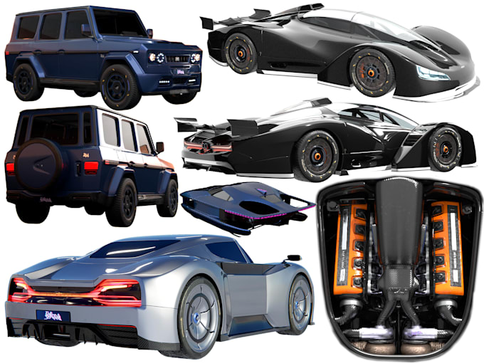 create optimized 3d props and vehicles