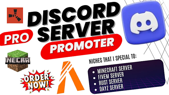 do minecraft discord server promotion, fivem server promotion, server advertise