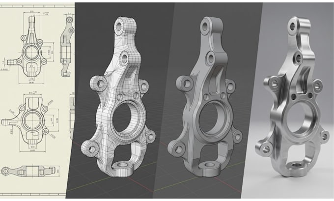 convert 2d image sketch drawing to 3d model stl blender solidworks
