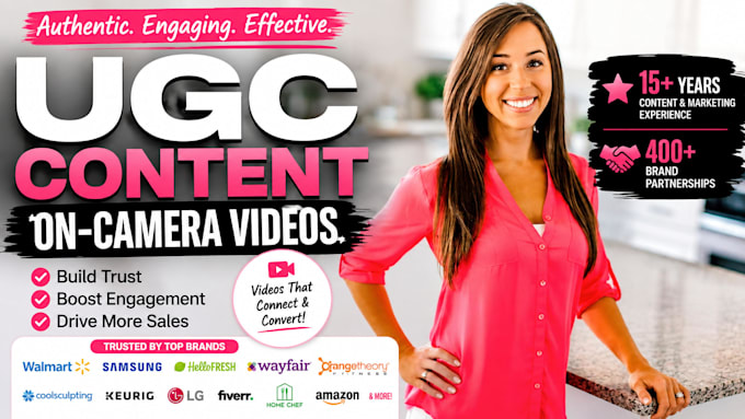 create authentic ugc videos and engaging on camera content for your brand