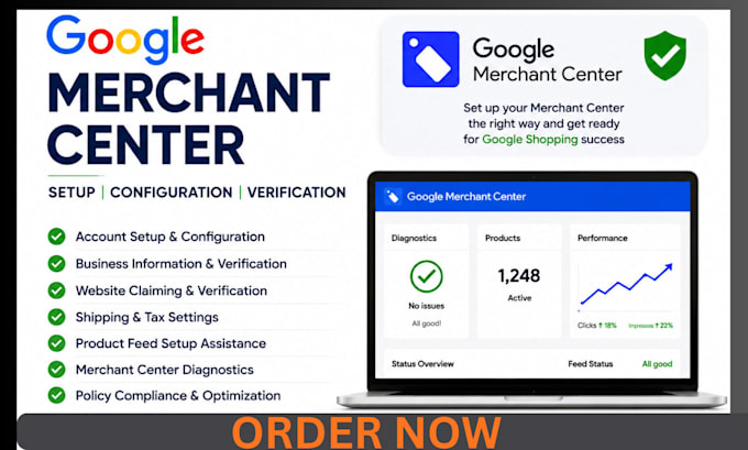 setup google merchant center configuration business information verification
