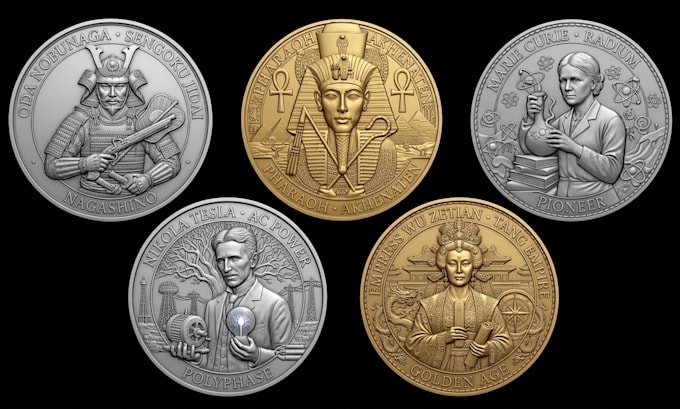 create custom 3d coin medal challenge coin medallion printable stl