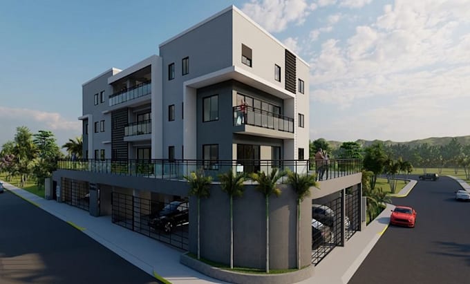 offer 3d architectural visualization, rendering for home design with sketchup