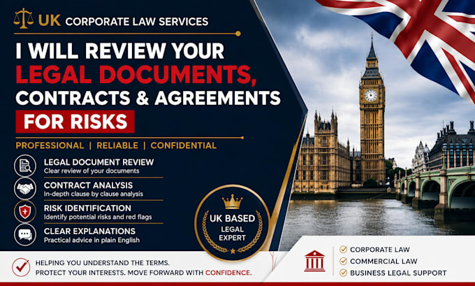 review your legal documents, contracts and agreements for risks