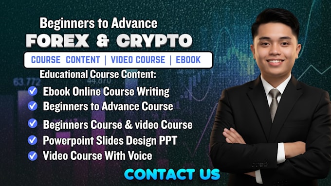 write forex and crypto trading content, ebooks and course materials