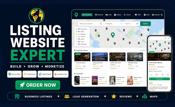 directory website business directory listing website wordpress directory geodire