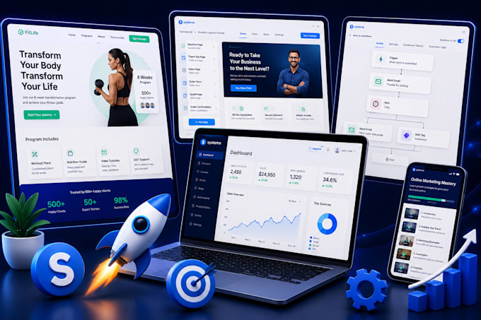 create system io landing page system io website expert system io sales funnel