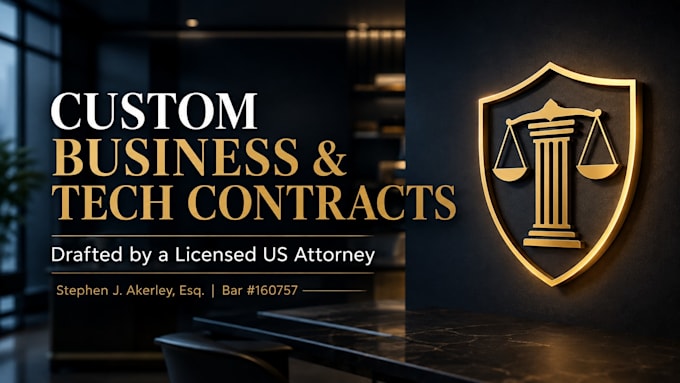 draft US vendor, supplier, and b2b commercial agreements