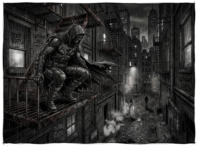 superhero character for comics