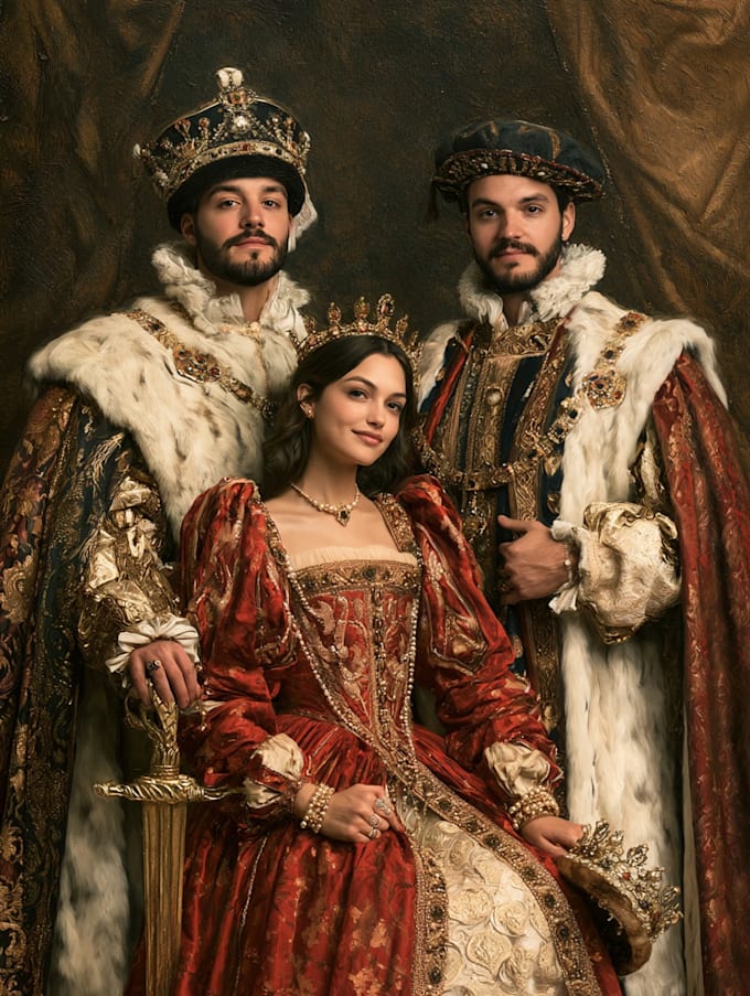 do your romantic royal couple portrait