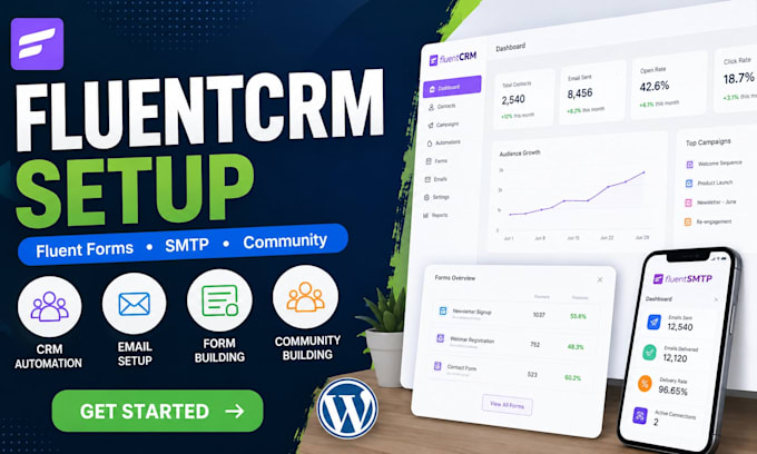 build wordpress form, fluentcrm, fluent forms, fluent community, fluent SMTP
