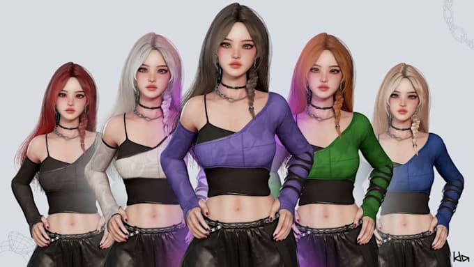 3d model rigging 3d character rig weight paint,  convert vrchat, vrm and vtuber