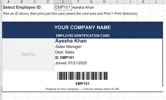 build automated excel attendance system with barcode