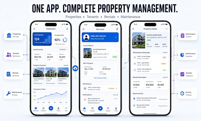 build ai property management rental tenant app flutter android ios