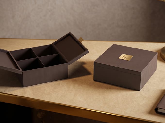 design luxury packaging and rigid box with 3d cad