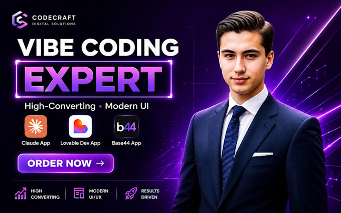 build and fix vibe coded web apps using claude code or lovable dev and base44