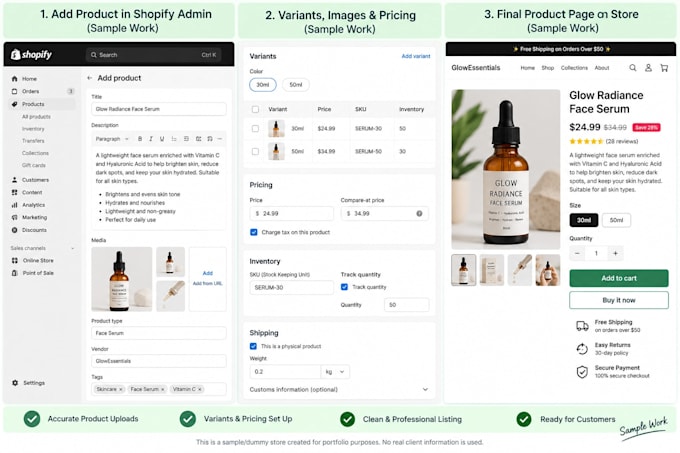 upload products and images to your shopify store