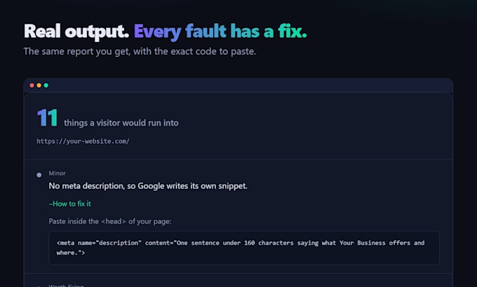find and fix what is broken on your website