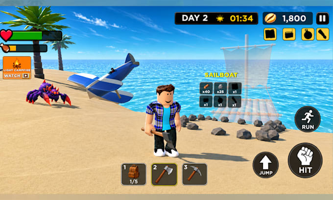 develop a custom roblox game, complete roblox game