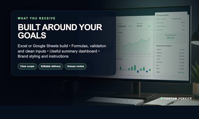 build a custom automated business spreadsheet dashboard