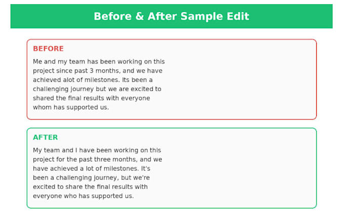 proofread and edit your document for clarity and accuracy