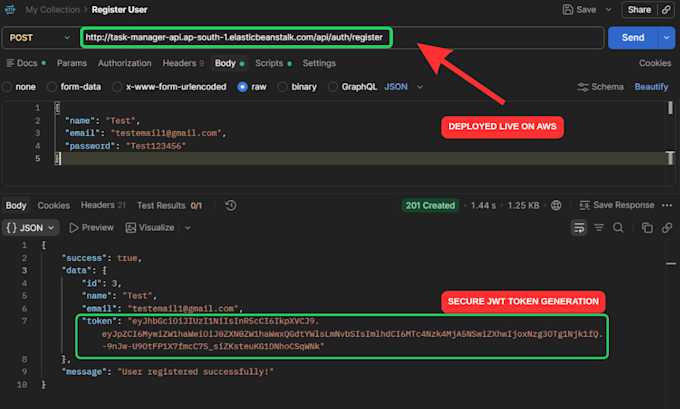 build secure backend rest api in nodejs express and mongodb