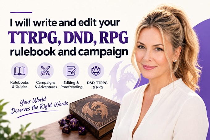 write and edit your ttrpg, dnd, rpg rulebook and campaign