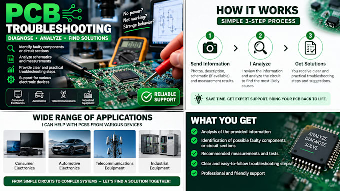 help troubleshoot and diagnose your electronic circuit or pcb