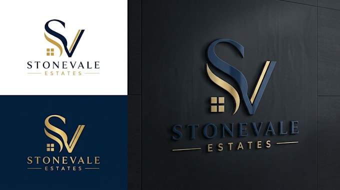 design a modern real estate logo