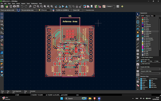 design and route your pcb layout in kicad