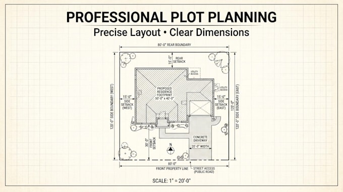 create professional residential site plans and plot plans
