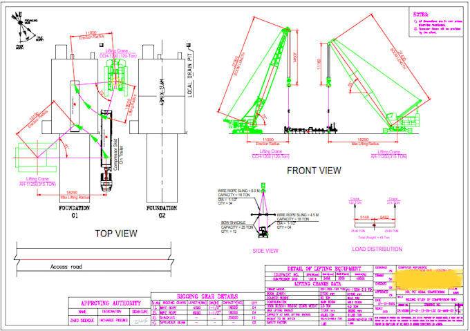 create professional crane rigging and heavy lifting plans