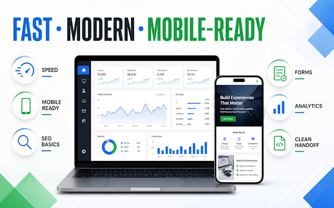 design and build a responsive website with free hosting