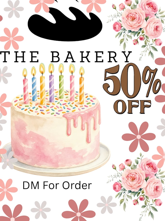 design professional instagram posts for bakery beauty