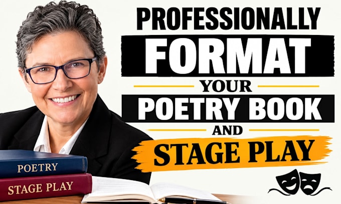 professionally format your poetry book and stage play