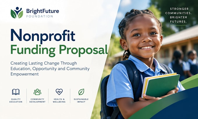 research nonprofit grants write impact proposal funding pitch deck