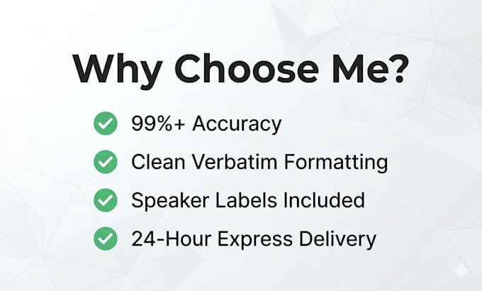 do accurate english audio or video transcription for youtube and podcasts