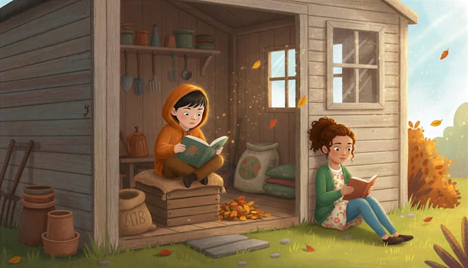 create hilarious childrens picture book illustrations