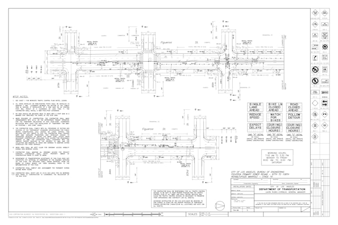 traffic control plan tcp,mot design for US projects