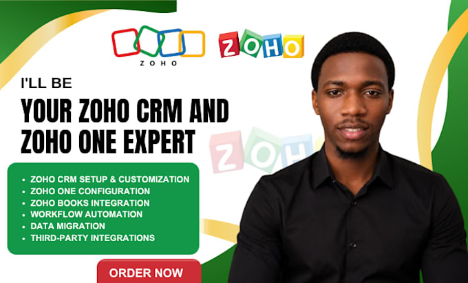 setup zoho CRM, zoho one and zoho books