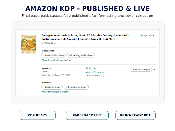 fix your rejected amazon KDP cover spine bleed or margins