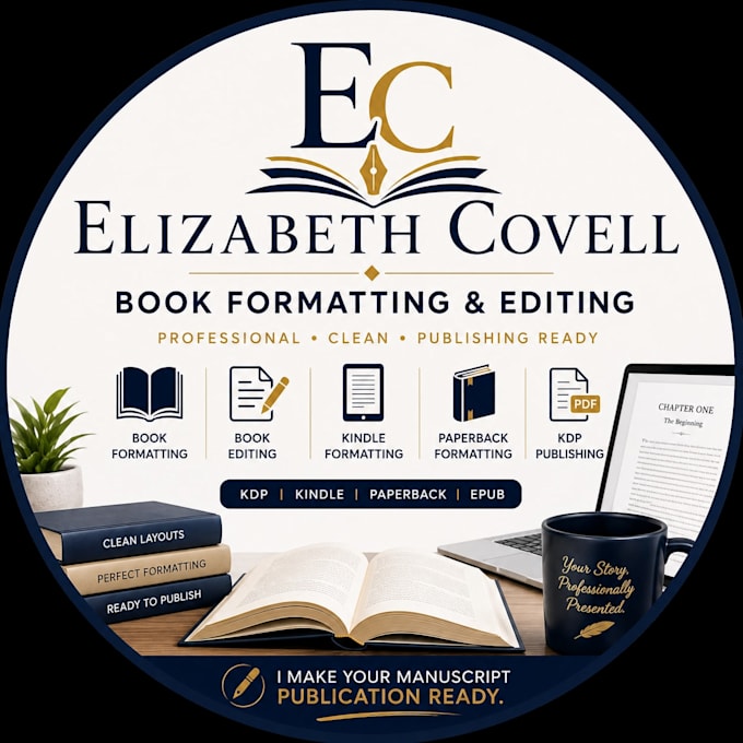 formatting, editing and amazon KDP paperback formatting