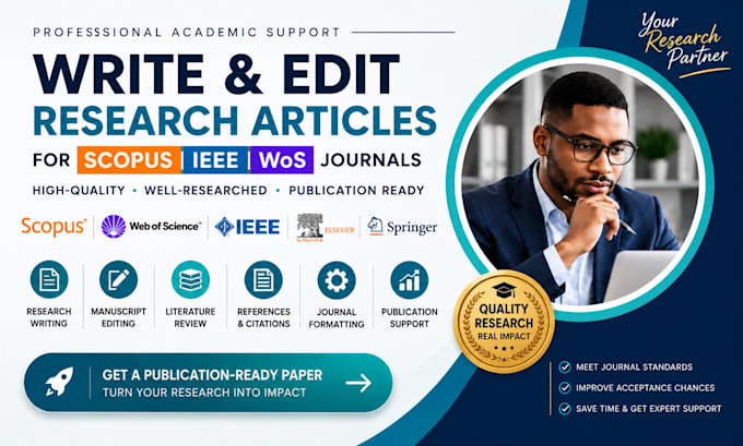 write and edit research articles for scopus ieee wos journals