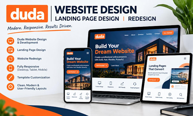 build duda website duda landing page design redesign duda website