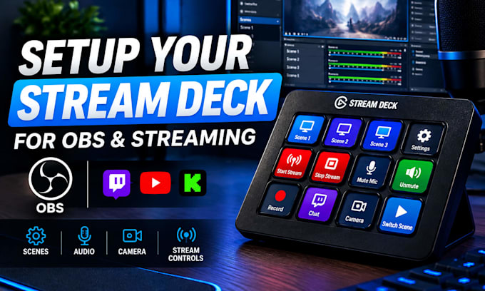 setup your elgato stream deck for obs and live streaming