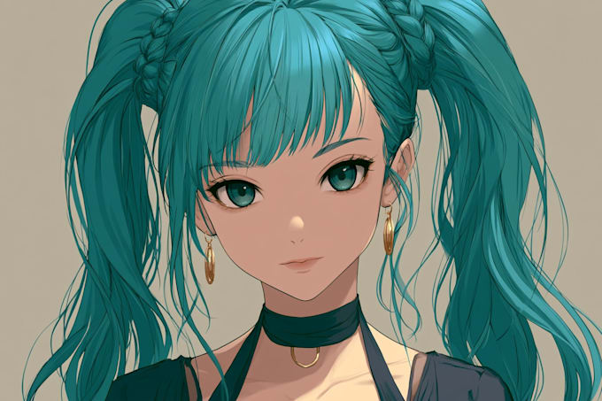 draw you a painterly anime style portrait