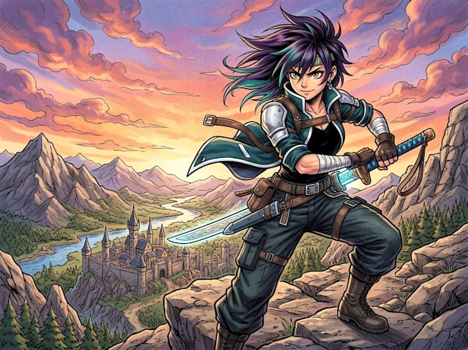 draw awesome anime and game character