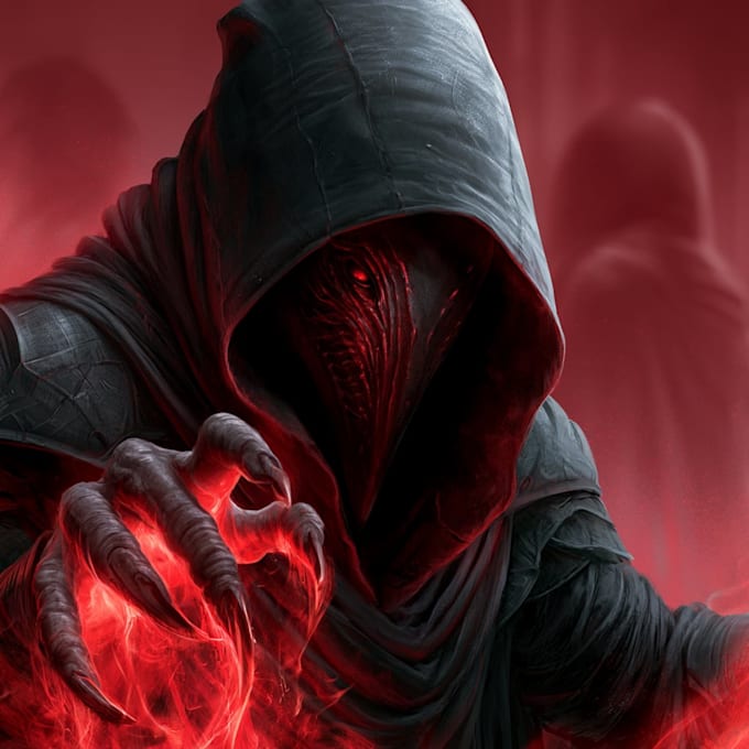 draw dark art, horror illustrations and tattoo designs