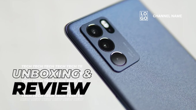 design modern tech and product unboxing youtube thumbnails