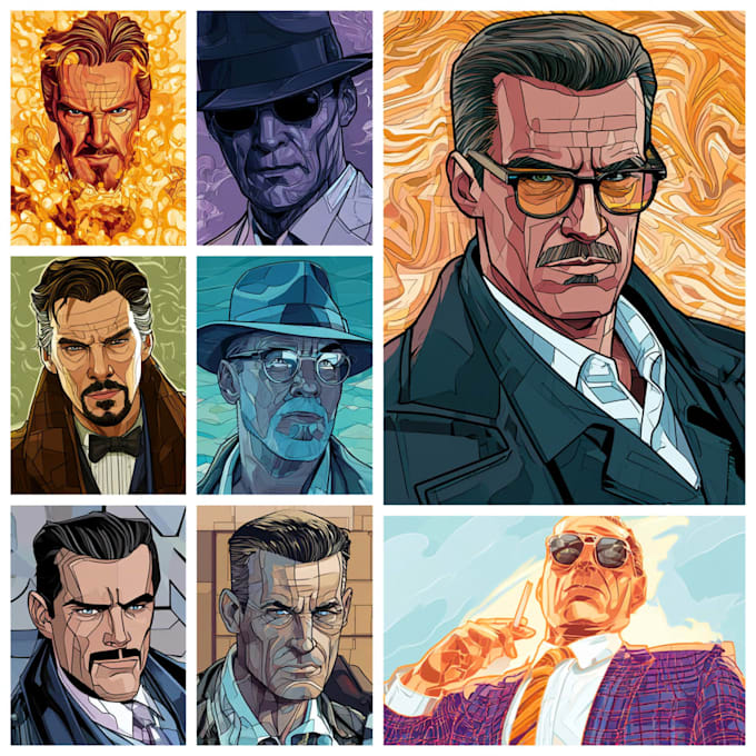create ai comic book, illustrations any style